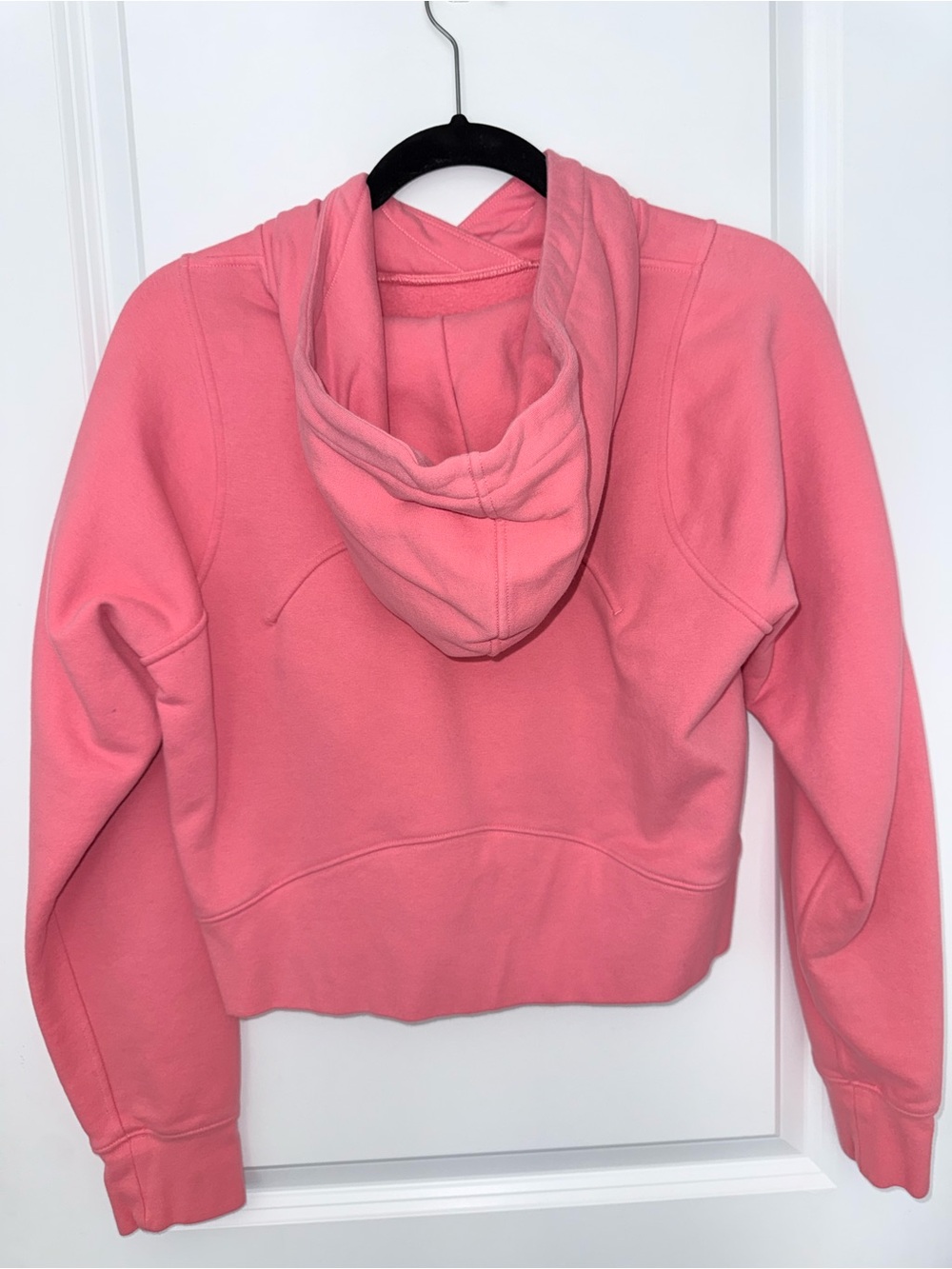 Lululemon Pink Women's Cropped Hooded Pullover Sweatshirt - Picture 2 of 3
